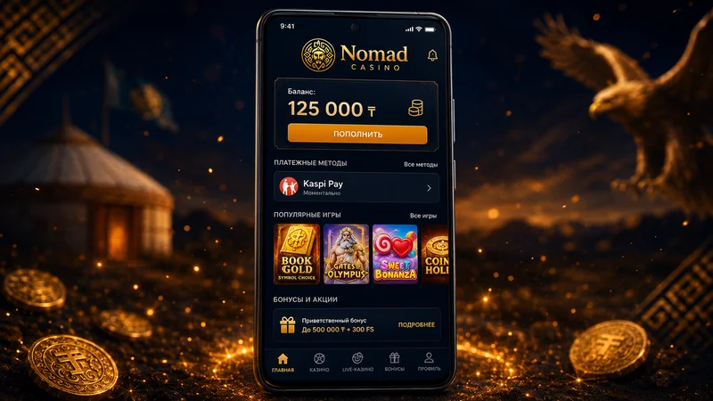 Скачать APK Nomad Casino на Android Казахстан